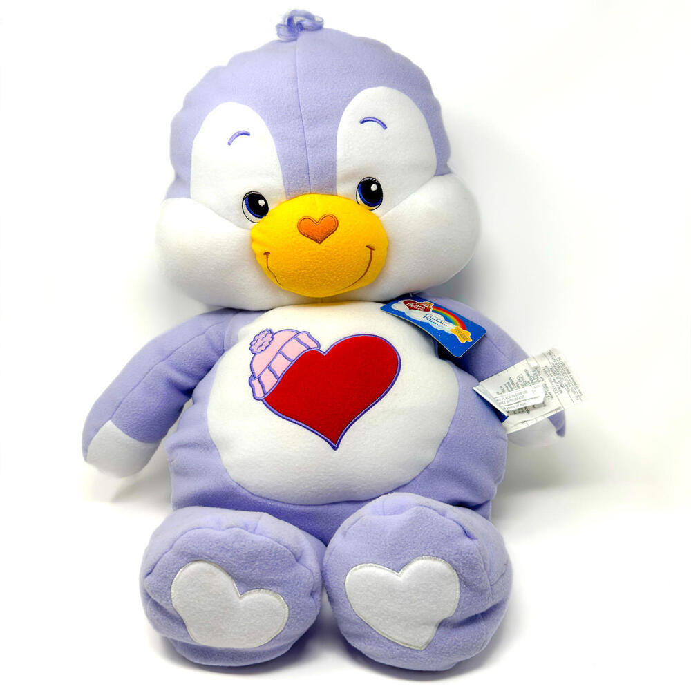 Care Bears Cousin Cozy Heart Penguin Cuddle Pillow Plush 30" 2003‎ Vintage NWT